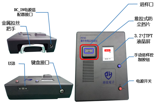 沛泓老款便携式爆炸物毒品探测仪